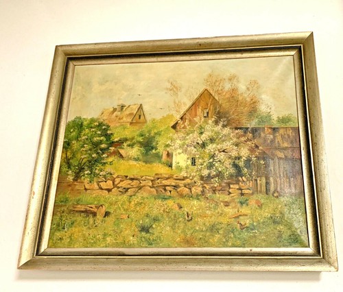 Quadro dipinto olio - , con