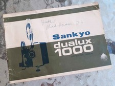 Sankyo Dualux 1000 Film Projector / Instruction Manual / Original