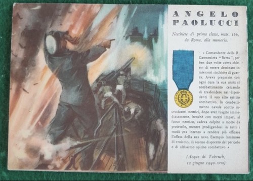 Cartolina medaglia oro valore - cartolina,