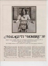 advertising TEST MOTO  MALAGUTI HOMBRE   50 1972  MOTOITALIANE MOTOSPORT EPOCA