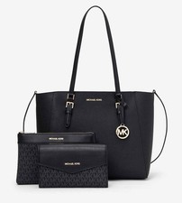 MICHAEL KORS Borsa donna CHARLOTTE LG 3 in 1  TOTE nero-oro