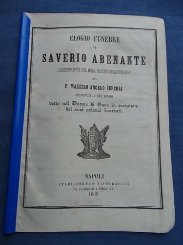 Elogio funebre saverio - elogio, di