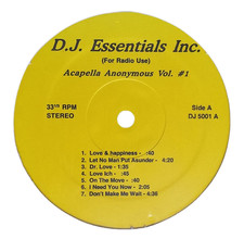 Acapella Anonymous Vol. #1 12"