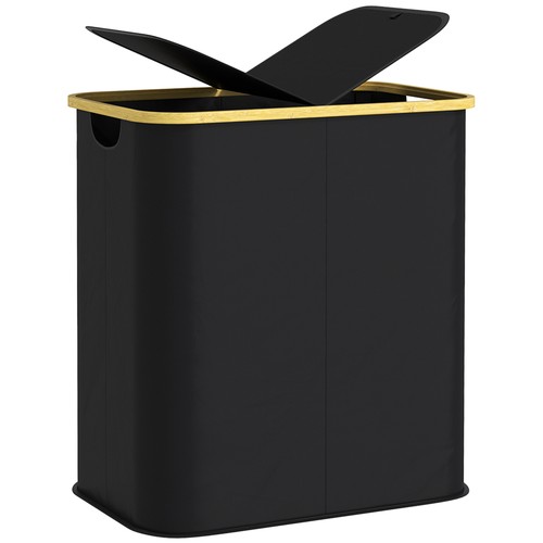 Homcom cesta porta biancheria - cesta,