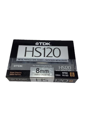 Videocassetta tdk 8mm hs120 - videocassetta,