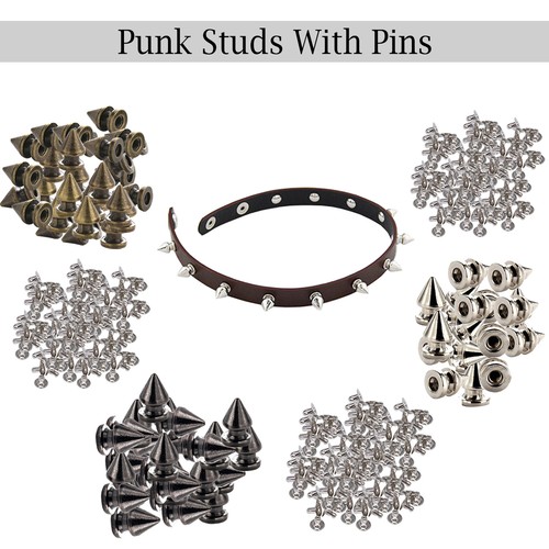 Borchie punk cono ottone - cono,
