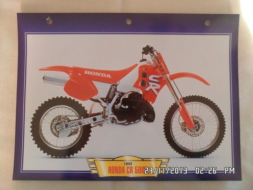 Carte fiche moto honda 500 - moto,