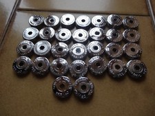 Ofmega tappo parapolvere pedivella metallo cromato Vintage L'Eroica Tappini Parapolvere Guarnit