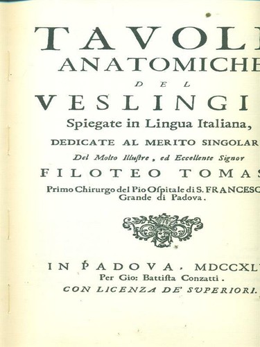 Tavole anatomiche del - tavole,