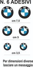 adesivi BMW vinile prespaziati 6 pz  per auto moto caschi