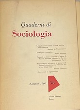 Quaderni di sociologia Autunno
