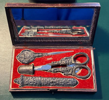 Antico set da cucito  in argento marcato - 1825 circa - Napoli epoca borbonica