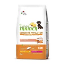 Natural trainer cane sensitive puppy small toy salmone 2 kg crocchette cuccioli
