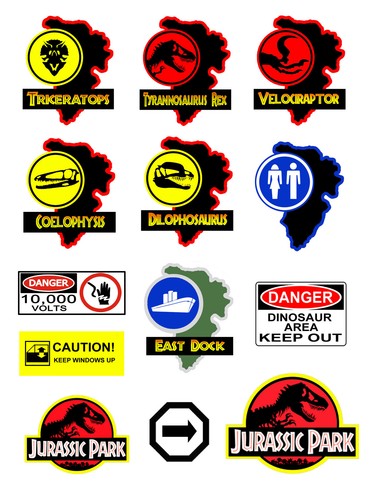Insegna jurassic park - insegna,
