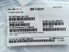 CAVO IBM NUOVO P/N 44H7536