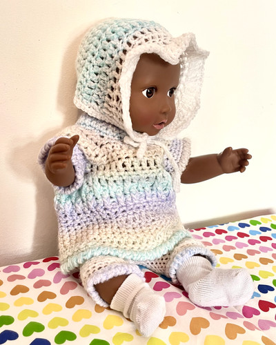 Handmade crochet baby doll - handmade,