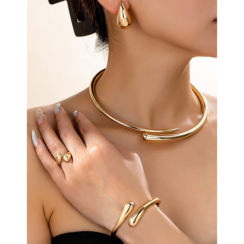Set gioielli goccia oro - gioielli,