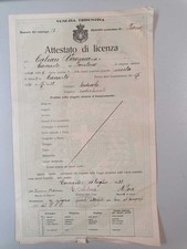 Attestato di licenza, Venezia