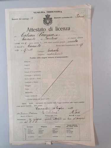 Attestato licenza venezia - licenza,,