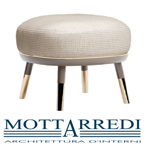 Pouf legno rivestito in - legno,