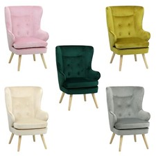 Poltrona SUSAN classica comoda con braccioli e schienale alto