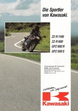 P+ KAWASAKI ZZ-R 1100 600 + GPZ 900 R / 500 S+ depliant 18 pagine + dal 2/1991