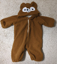 Costume pagliaccetto Happy 2 Bai Te Le orso marrone bambino tuta pile taglia 90