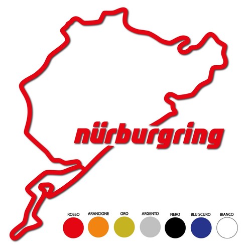 Adesivo nurburgring circuito - adesivo,