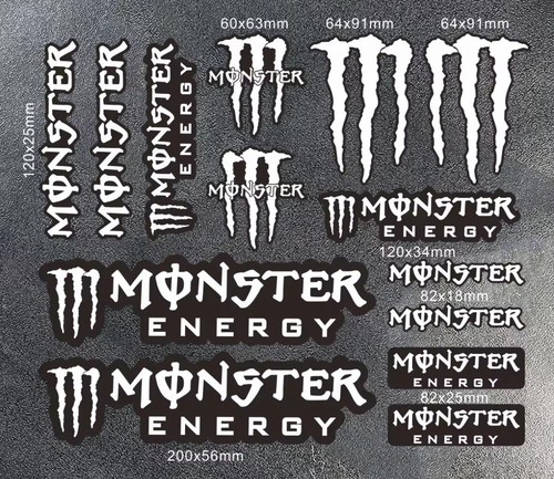 Adesivi monster energy - logo, di