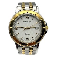 Raymond Weil Tango 5560 Quarzo Svizzero Data Acciaio Bicolore 5ATM Zaffiro 39mm Uomo