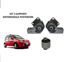 Kit 3 supporti differenziale posteriore FIAT PANDA 169 1.2 4X4 / 1.3 MJT 4X4