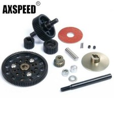 Set Ingranaggi Trasmissione Acciaio per RC Axial SCX10 Honcho/Dingo/Jeep/Deadbolt Auto US