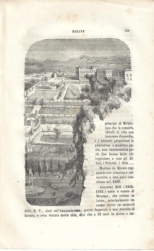 Stampa antica merate villa ex - stampa,