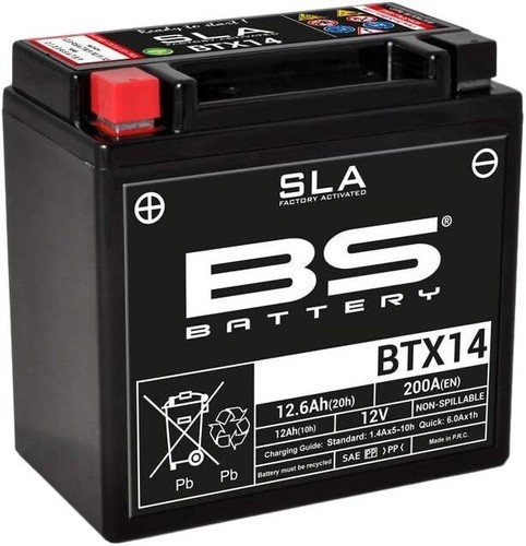 Batteria moto agm ytx14 per - bs,