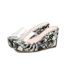 Sandali eleganti sabot zeppa