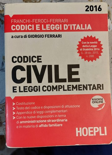 Codice civile leggi - civile, e