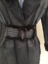 Montone Da Donna In Pelle Di Lapin Tg.44 Marrone Testa Di Moro