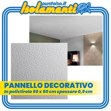 Pannello Polistirolo Decosa Decorativo da soffitto Dimensioni 50 x 50 cm Gent