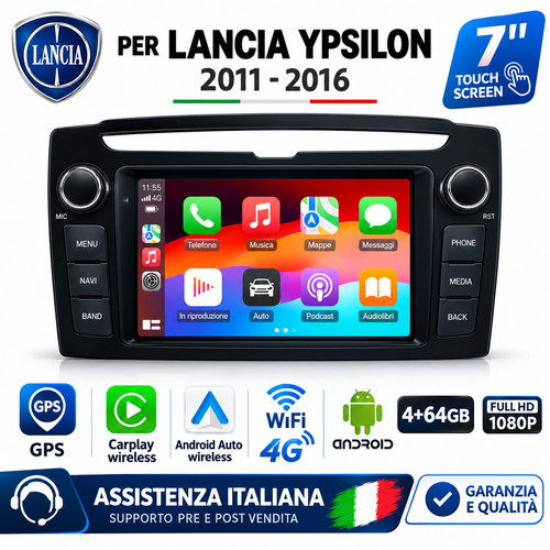 Autoradio android lancia - android, 7"