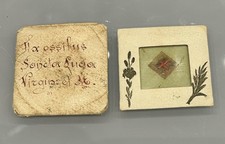 Antico Reliquiario Santa Lucia - Sigilli integri Stato Pontificio