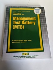 MANAGEMENT TEST BATTERY (MTB) Exam Practice Passbook Ace Upcoming Test