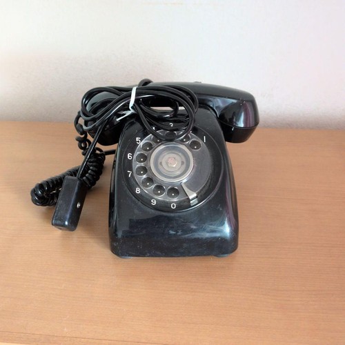 Telefono nero retrò telefono
