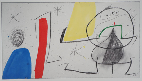 Joan miro donna uccello - miro:,