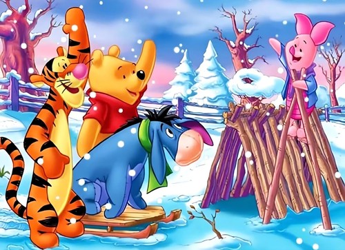 Trapano tondo winnie the pooh - tondo,