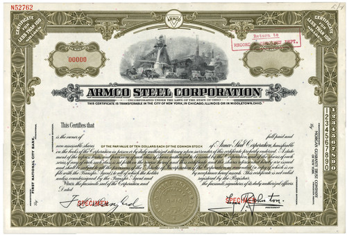 Armco steel corporation - steel,
