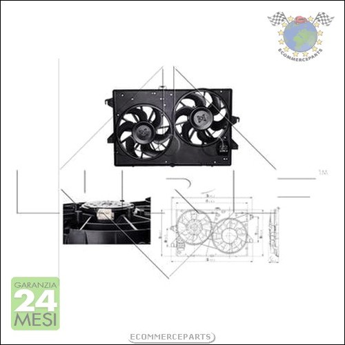 Ventola radiatore nrf - nrf, sx