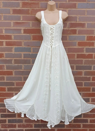 Maxi abito donna bianco