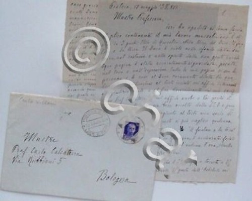 Autografo lettera carlo - autografo,