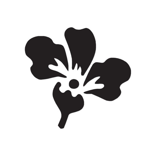 Fiore dell iris adesivo - fiore,