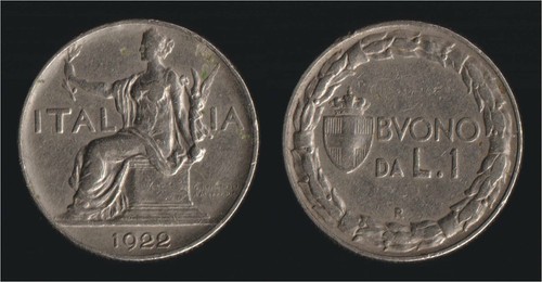 Buono lira 1922 - da,